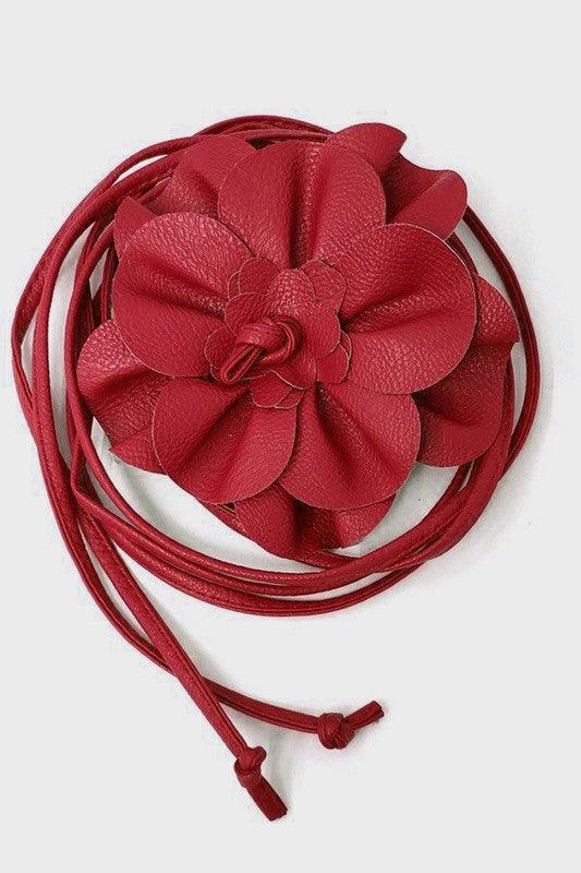 Big Flower Patch Obi Belt - Robin Boutique-Boutique 