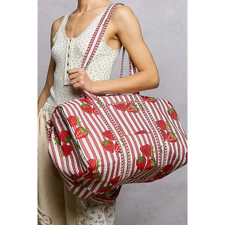 Front Pocket Quilted Adjustable Strap Bag by POL