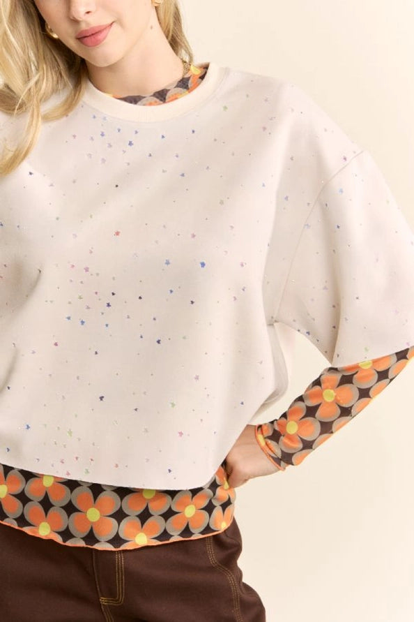 Star Print Relaxed Tee by Davi & Dani
