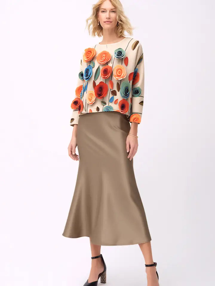 Pleated Rose Top by EllyNDale