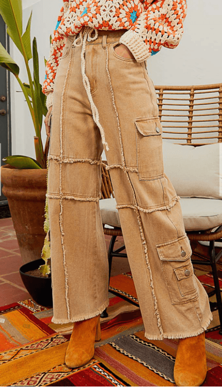 Wide Leg Denim Pants by POL FWP64 - Robin Boutique-Boutique 