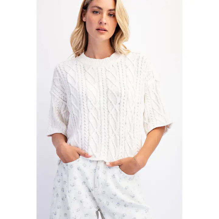 Oversized Sweater Top by Cotierra