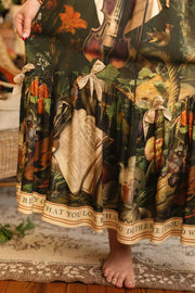 Additional view of Labour of Love Maxi Length Atelier Skirt with florals & violin from Robin Boutique.