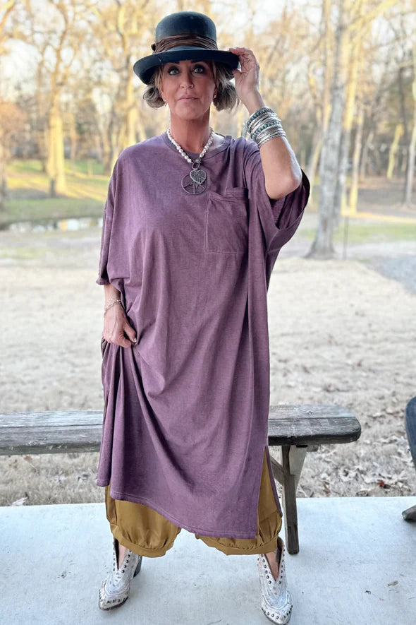 Cute Comfort Dress in Plum by Jaded Gypsy
