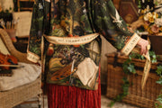 Additional view of Labour of Love Matineé (mid) Duster with florals & violin from Robin Boutique.