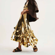 Heavy Sequined Evening Skirt Robin Boutique