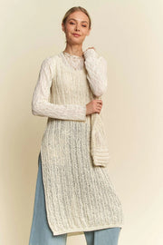 Knit Side Slit Cover Dress with Bag by Davi & Dani