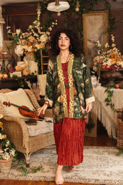 Additional view of Labour of Love Matineé (mid) Duster with florals & violin from Robin Boutique.