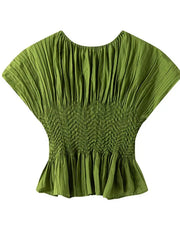 Pleated Blouse with Pearls and Diamonds by EllyNDale