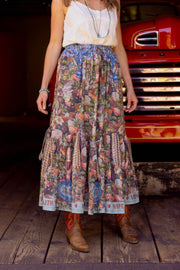 Additional view of Love Language Atelier Skirt with Floral Print from Robin Boutique.