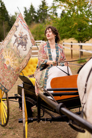 Love Revolution Bohemian Scarf with sun, horse, & florals