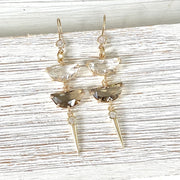 Gemstone Drop Earrings
