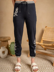 Embroidered French Terry Jogger by Paparazzi