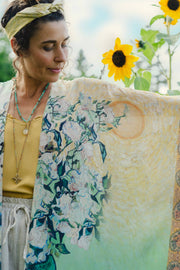 Additional view of I Paint My Dream Bohemian Van Gogh Goddess Starduster Kimono from Robin Boutique.