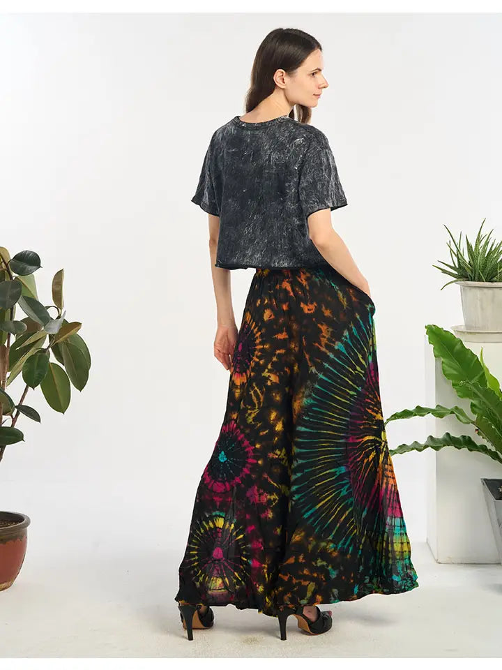 Tie Dye Slit Pants