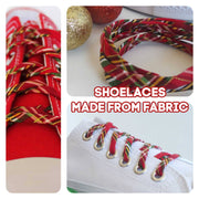 Holiday Christmas Cute Shoe Laces for Adults & Kids Robin Boutique