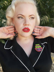 Bewitching Booties Earrings in ORANGE by Lipstick & Chrome Robin Boutique