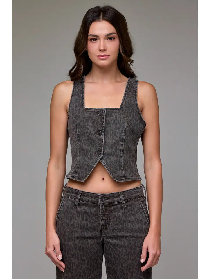 Cheetah Vest by Hidden Jeans