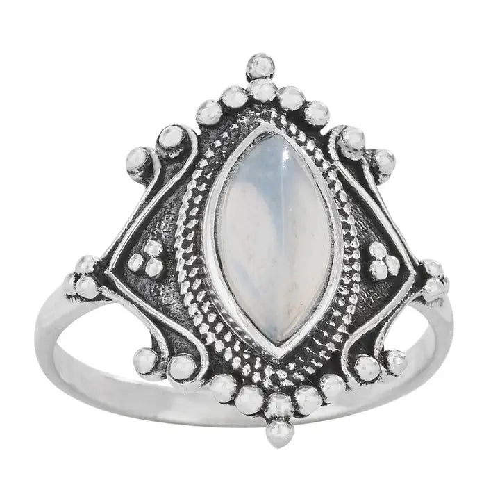 Moonbeam and Dots Ring