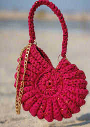 CHQEL Handmade Mussel Shaped Bag Crochet Purse Robin Boutique