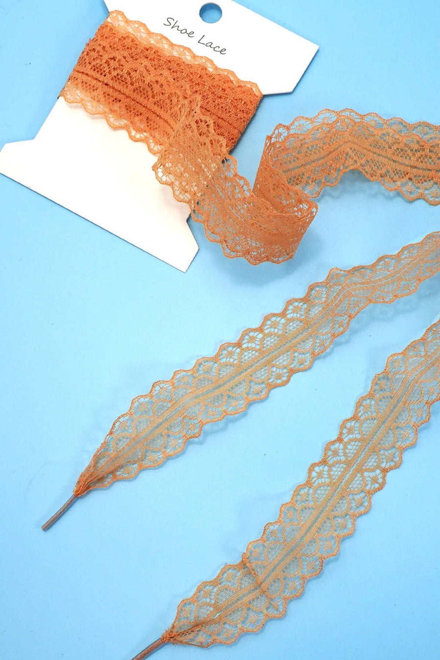 CHANTILLY LACE RIBBON BOW PAIR SHOE LACES Robin Boutique