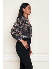 Satin Nagoya Print Top by Paparazzi