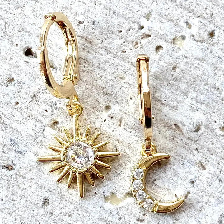 Sun Moon Celestial Earrings
