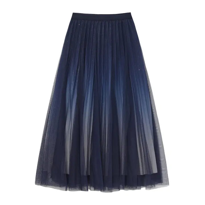 Ombre and Glitter Mesh Skirt by EllyNDale