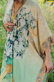 Additional view of I Paint My Dream Bohemian Van Gogh Goddess Starduster Kimono from Robin Boutique.