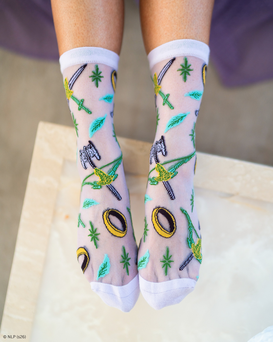 The Lord of the Rings™ The Fellowship™ Shimmer Sheer Crew Sock