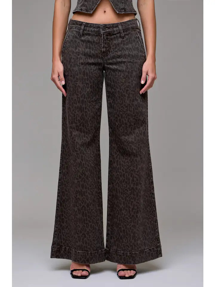 Cheetah Happi Jean by Hidden Jeans