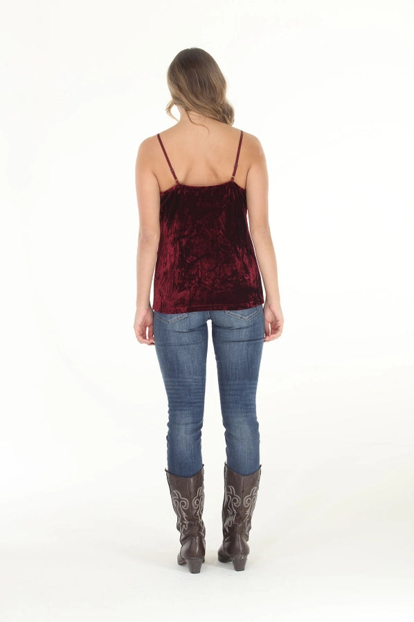Crushed Velvet Stretch Cami by Paparazzi