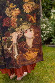 The Messenger Opera Duster Robe w/ Joan of Arc & Florals