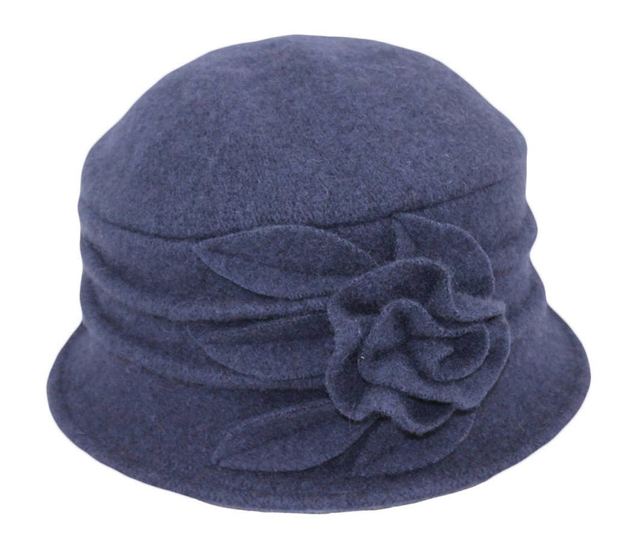 Cloche Boiled Wool Hat
