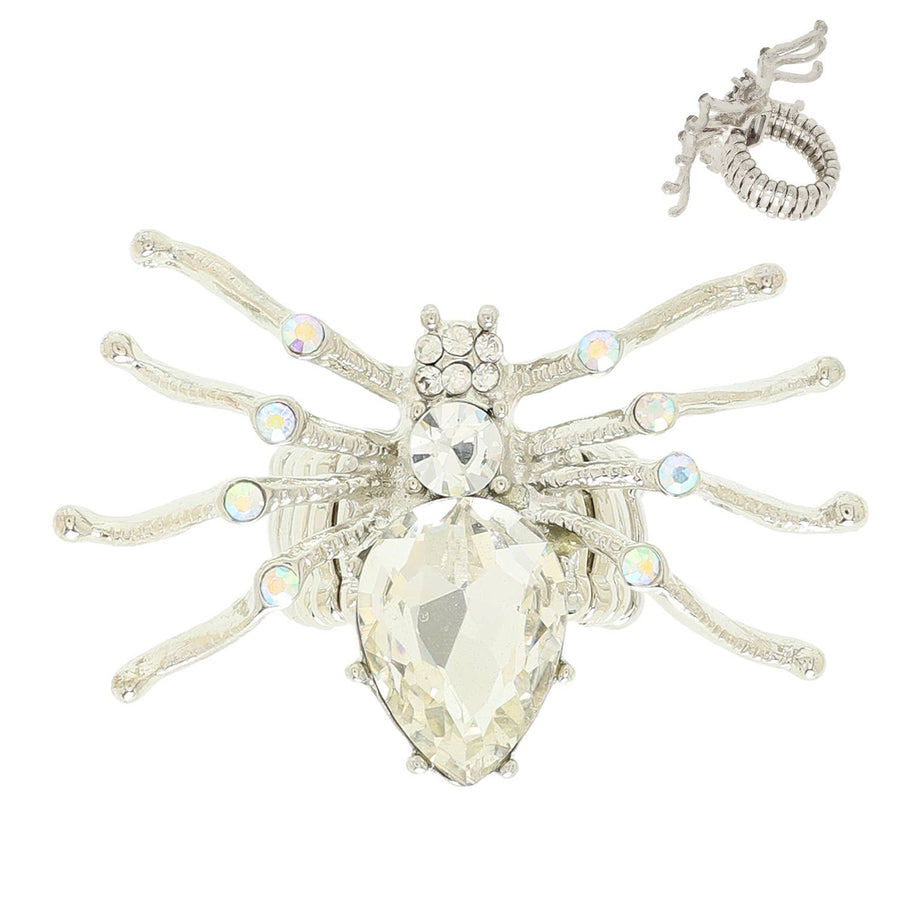 Halloween Jeweled Spider Stretch Ring Robin Boutique
