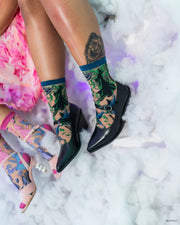 Wicked Elphaba Sheer Crew Sock Robin Boutique