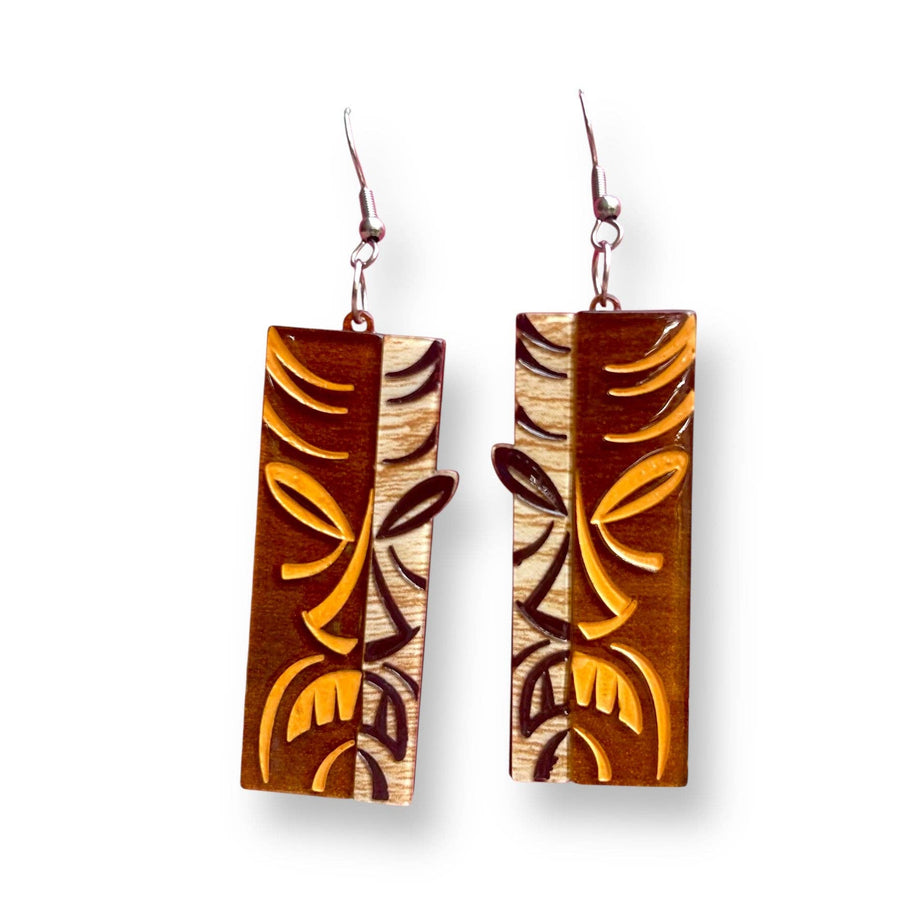 Tiki Totem Earrings by Miss Fluff x Lipstick & Chrome Robin Boutique