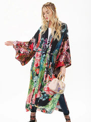 Sweet Fantasy Kimono in Night Peacock by Aratta