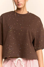 Star Print Relaxed Tee by Davi & Dani