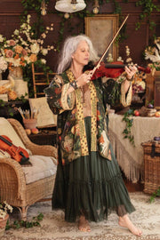 Additional view of Labour of Love Matineé (mid) Duster with florals & violin from Robin Boutique.