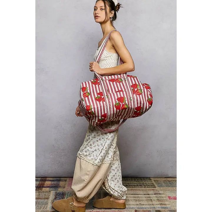 Front Pocket Quilted Adjustable Strap Bag by POL