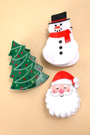 CHRISTMAS TREE SANTA SNOWMAN HAIR CLAW CLIPS Robin Boutique