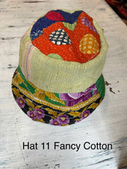 Reversible Silk/Cotton Kantha Bucket Hat by Robin