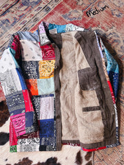 Bandana Patchwork Jacket by the Morgan Factory - Robin Boutique-Boutique 