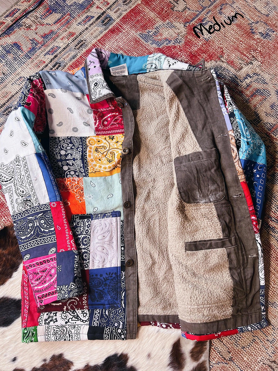 Bandana Patchwork Jacket by the Morgan Factory - Robin Boutique-Boutique 