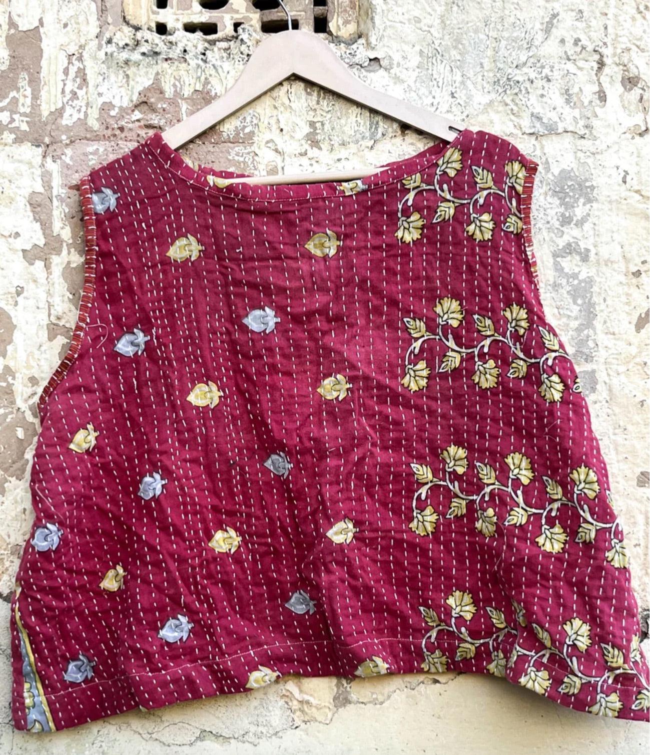 Kantha In Bloom Crop Tank by Kantha Bae - Robin Boutique-Boutique 