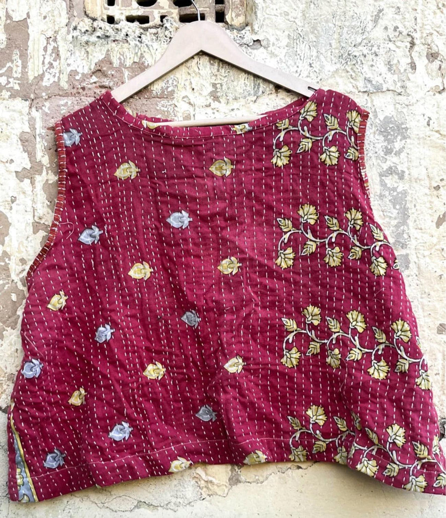 Kantha In Bloom Crop Tank by Kantha Bae - Robin Boutique-Boutique 