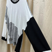 Cubism color block top 397-13777 - Robin Boutique-Boutique 