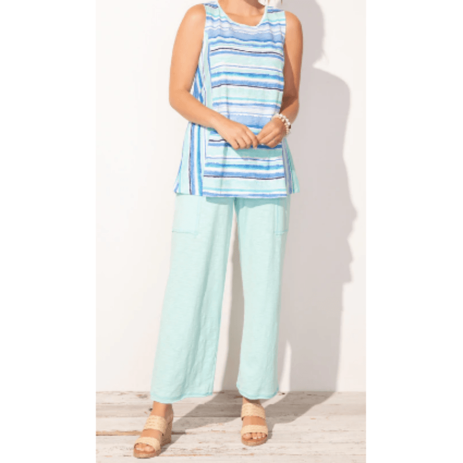 Escape by Habitat Sleeveless Keyhole Back Tank Top 10002 - Robin Boutique-Boutique 