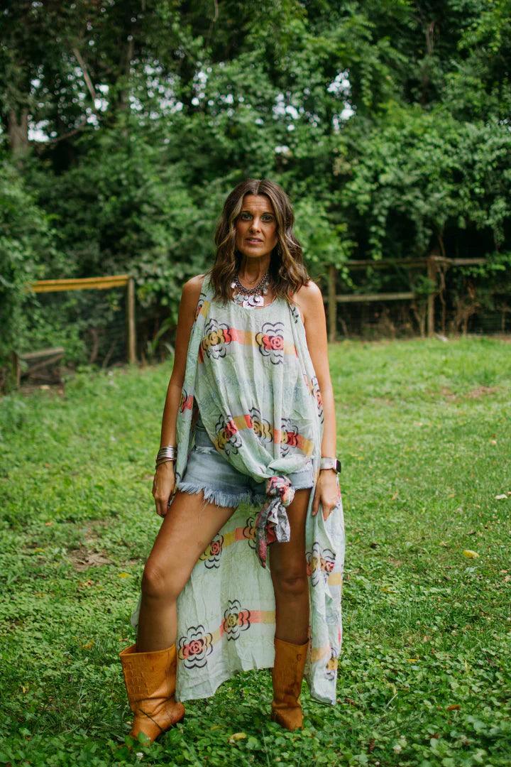 Hi Lo Tunic Tank by Kantha Bae One Size - Robin Boutique-Boutique 